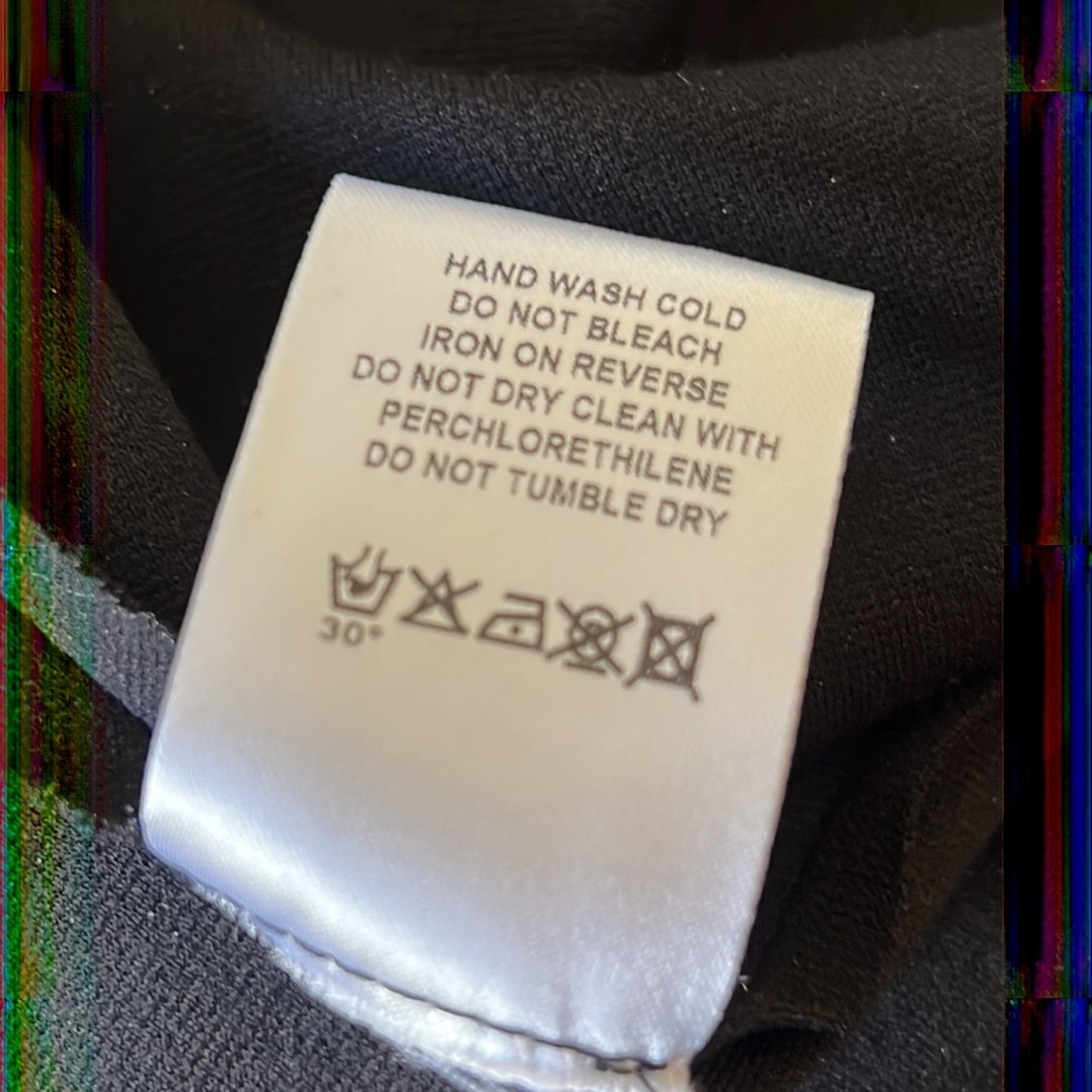EUC She’s So Made in Italy Black Tunic Top with Knit Collar - Picture 9 of 11
